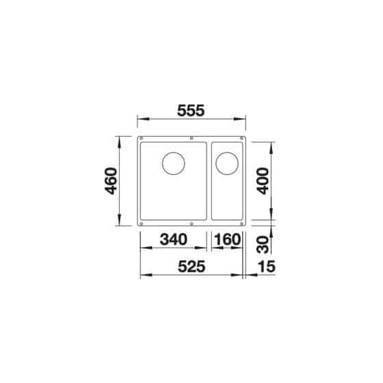 Blanco Subline 340/160-U Silgranit