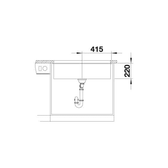 Blanco Subline 800-U Silgranit