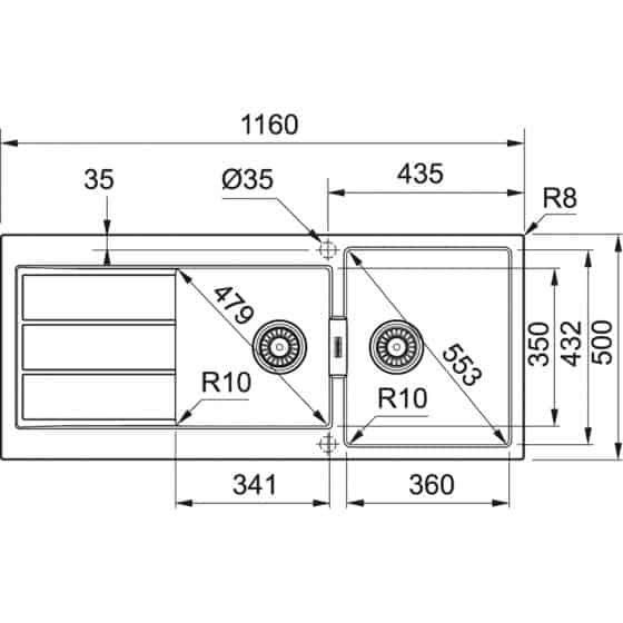 Franke Sirius 2 Tectonite S2D621
