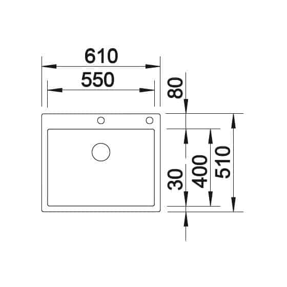 Blanco Claron 550-IF/A Inox InFino
