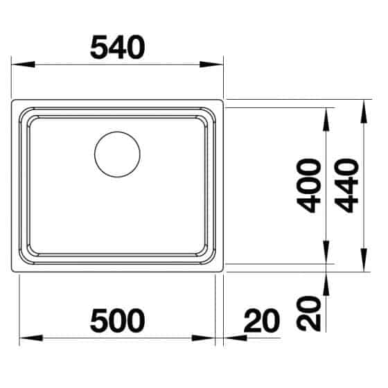 Blanco Etagon 500-IF Inox InFino Blanco Etagon 500-IF Inox InFino