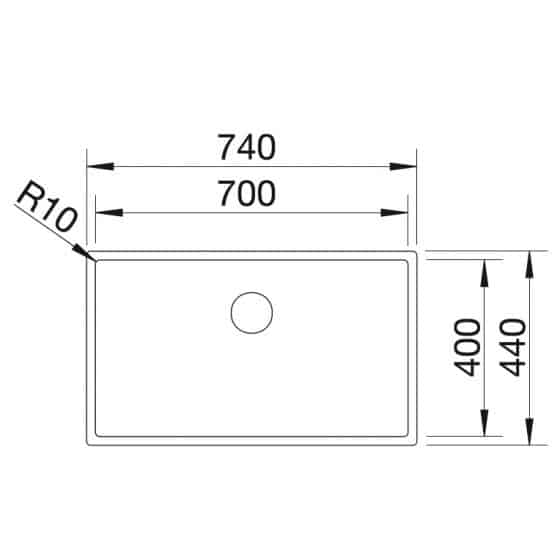 Blanco Claron 700-IF Inox InFino