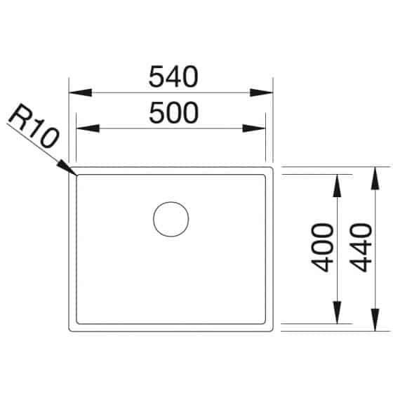 Blanco Claron 500-IF Inox InFino