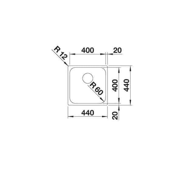 Blanco Supra 400-IF Inox