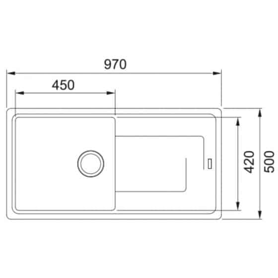 Franke Titan Tectonite TTD611-97