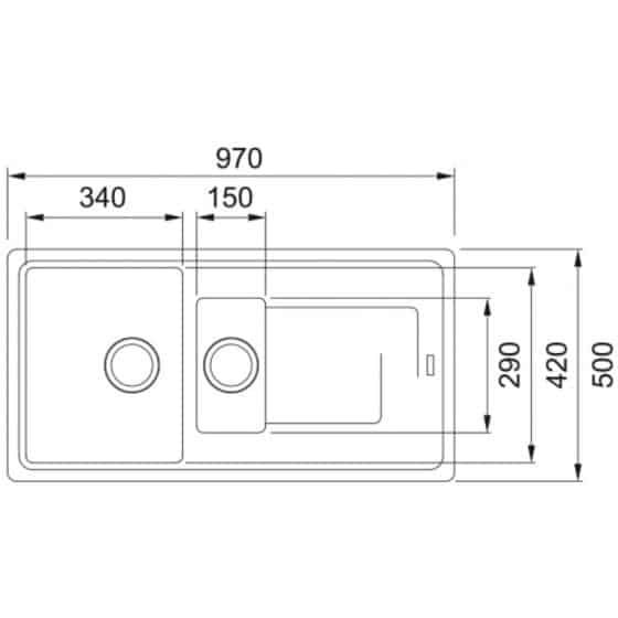 Franke Titan Tectonite TTD651