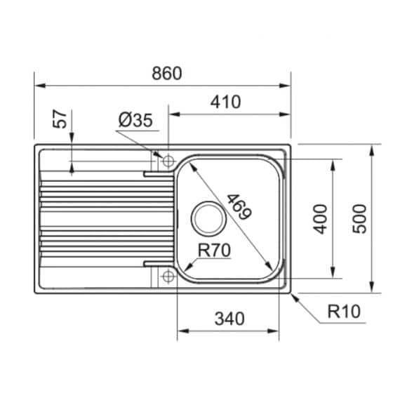 Franke Smart SRX611-86 Franke Smart SRX611-86