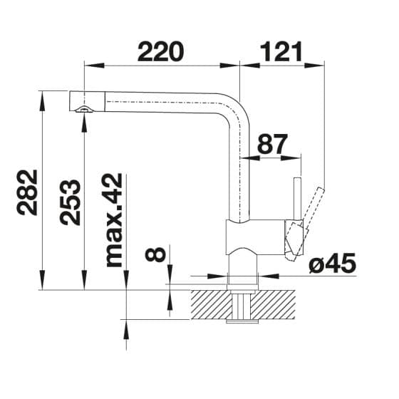 Blanco Linus Noir Mat