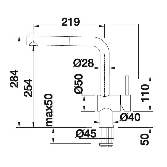 Blanco Linus-S Chrome