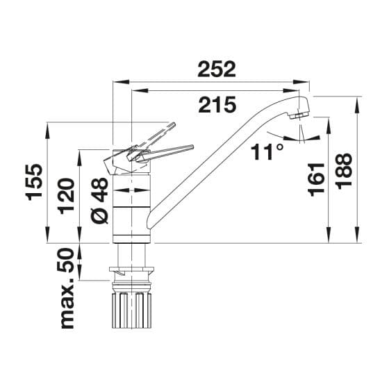 Blanco Blancowega II-F Chrome