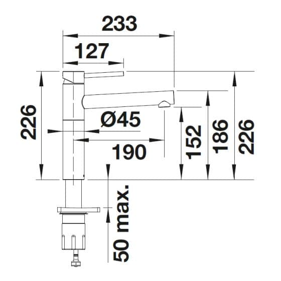 Blanco Alta II Chrome