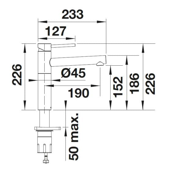 Blanco Alta-F II Chrome