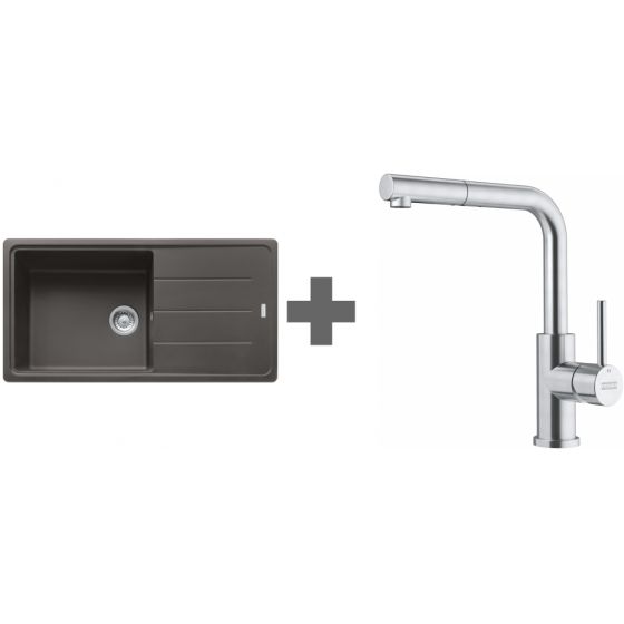 PACK Franke Basis Fragranit BFG611-XL + Mitigeur PACK Franke Basis Fragranit BFG611-XL + Mitigeur