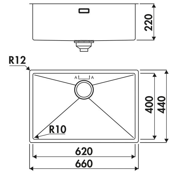 Luisina Legato EV620 Inox Platinium