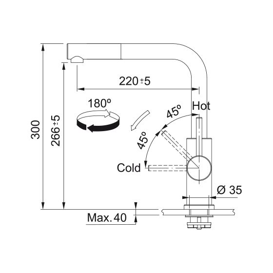 Franke Smart Glenda Inox Douchette