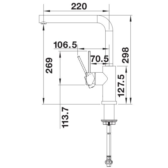 Blanco Lanora-F Inox