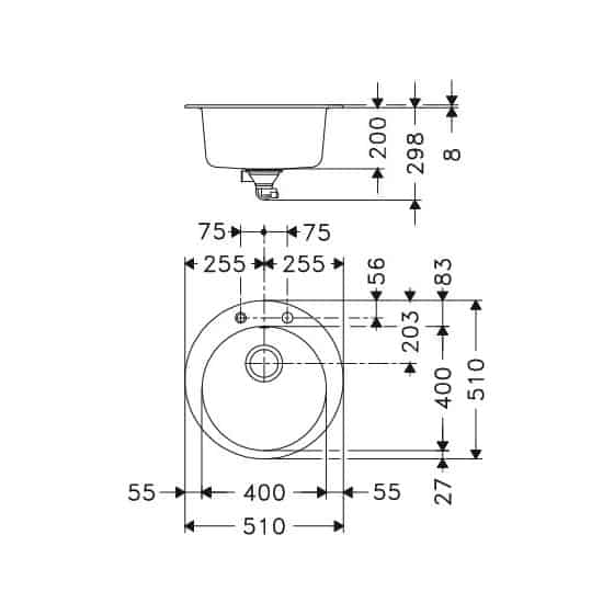 Franke Rotondo Fragranit+ ROG610-51 Franke Rotondo Fragranit+ ROG610-51