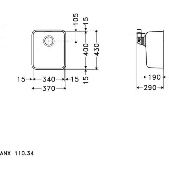 Franke Aton ANX110-34