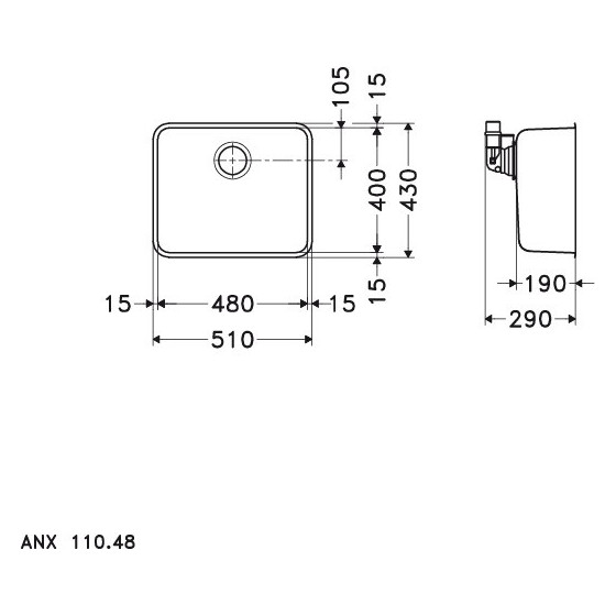 Franke Aton ANX110-48