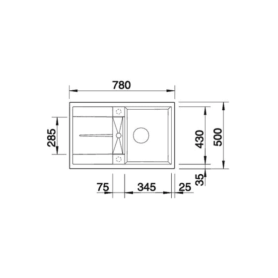 Blanco Metra 45S Silgranit Blanco Metra 45S Silgranit