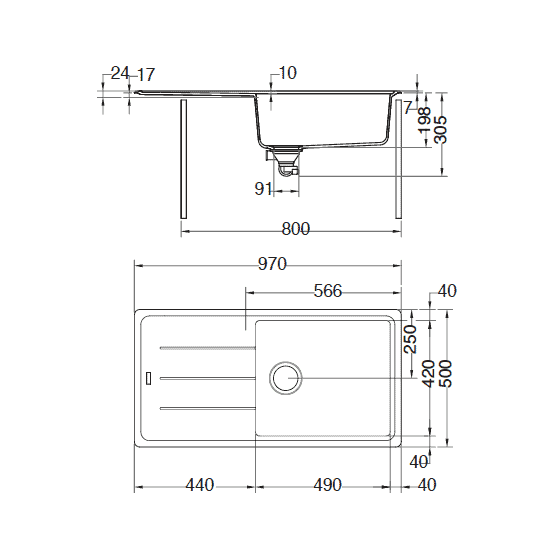 Franke Basis Fragranit+ BFG611-XL Franke Basis Fragranit+ BFG611-XL